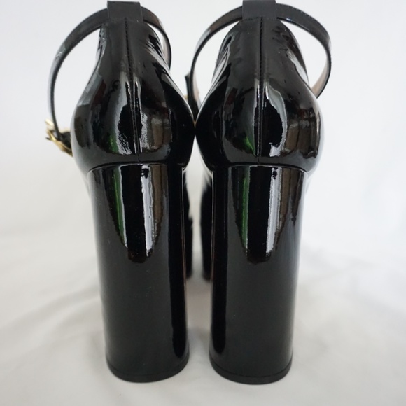 Gianvito Rossi MANILA Black Patent Leather Platform Mary Jane Shoes Trendy!! - Picture 8 of 15